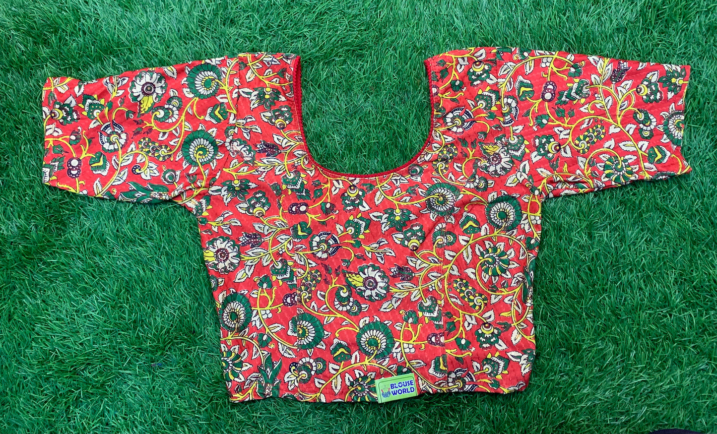 Stretchable blouse red colour 3XL