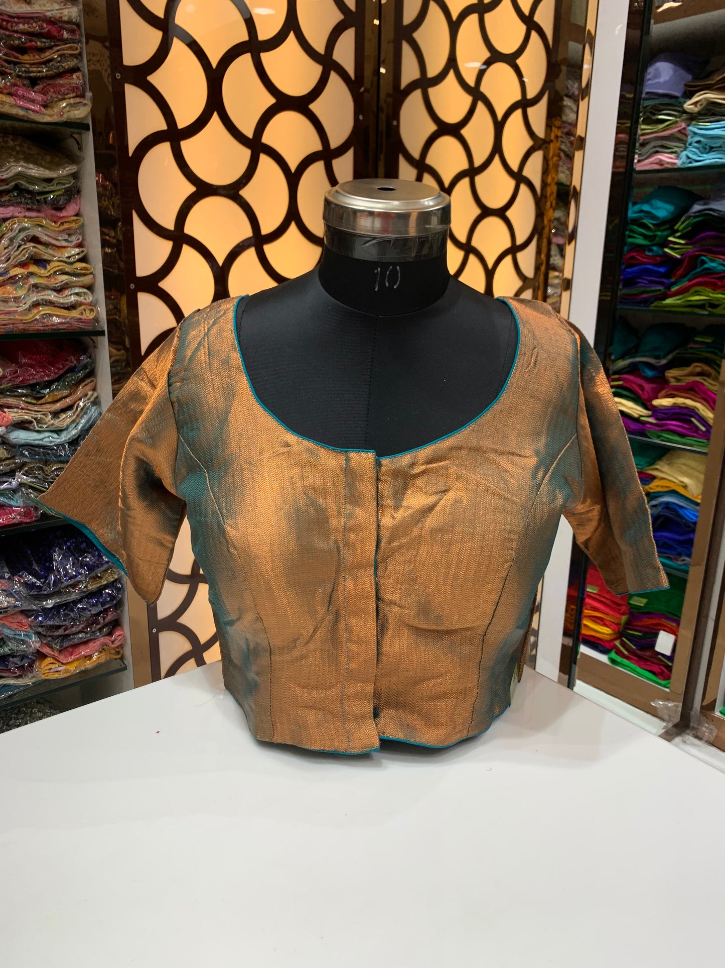Tissue blue blouse plus size blouse π