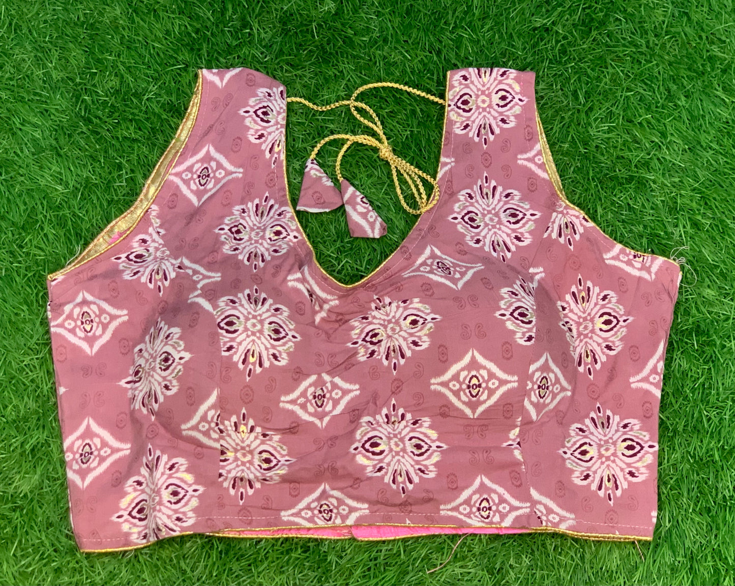 Onion pink sleeveless blouse