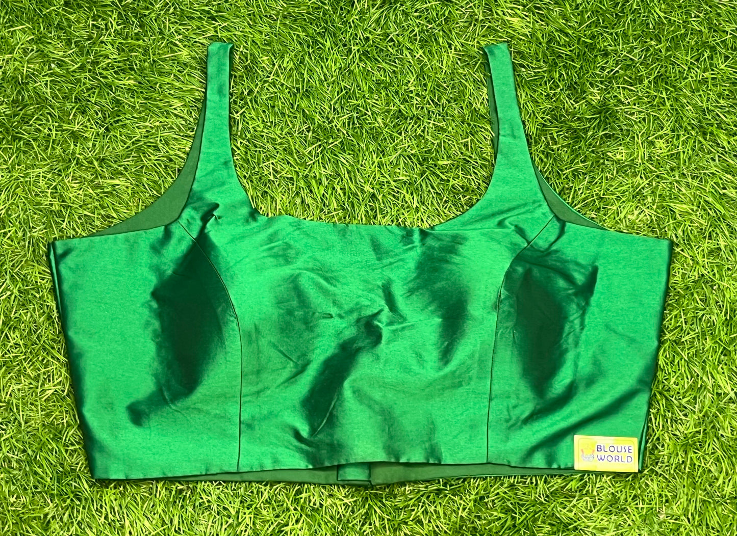πΏπ green colour spaghetti blouse sleeveless