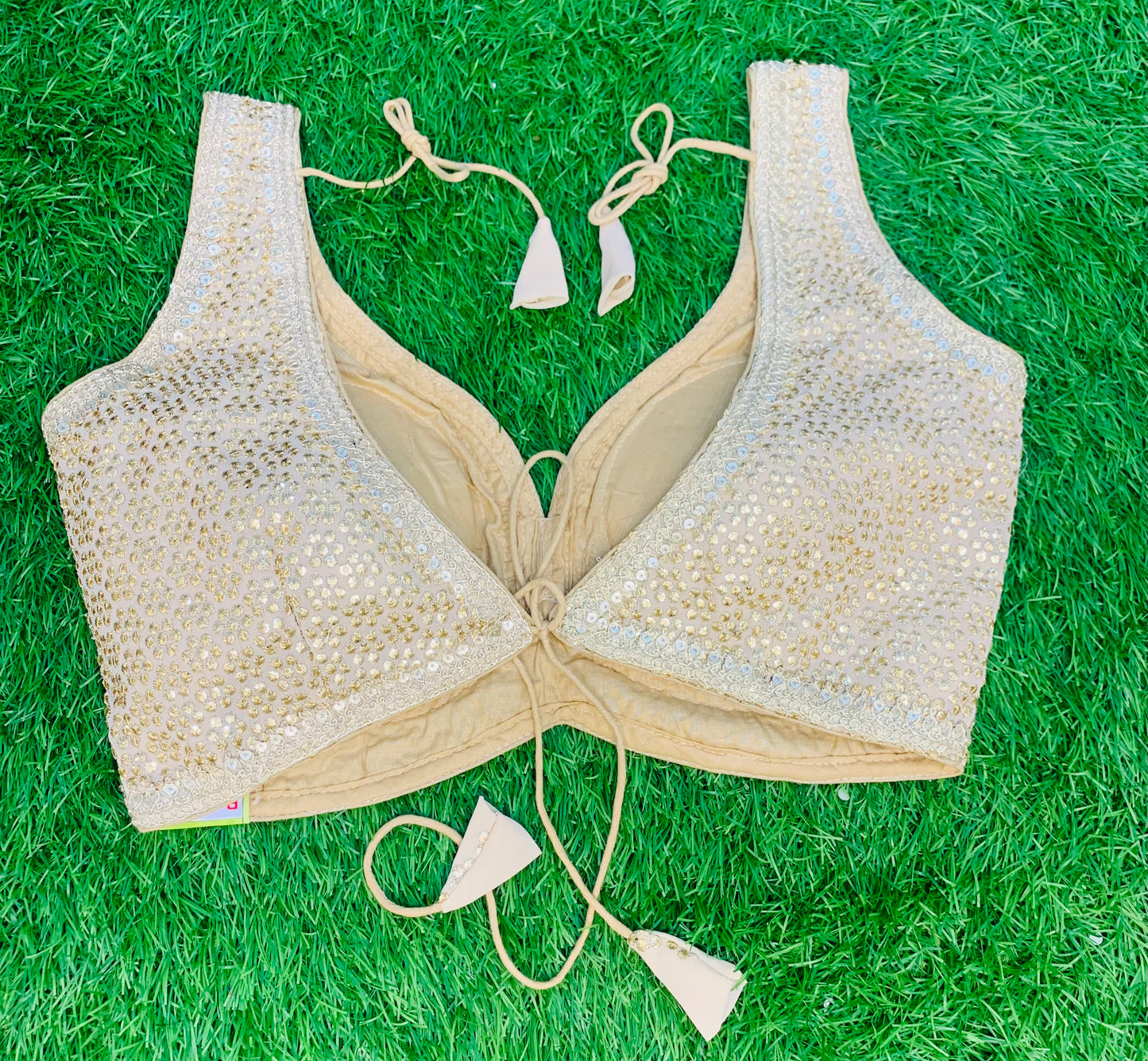 Fancy gold blouse