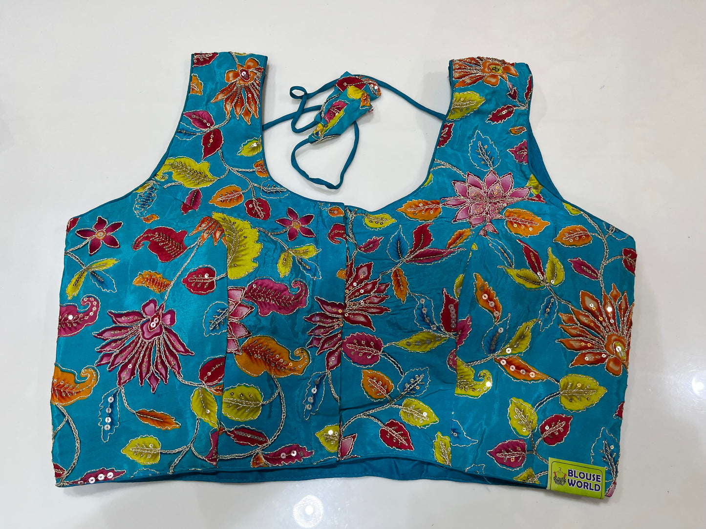 Sky blue flower πΈ designer blouse π