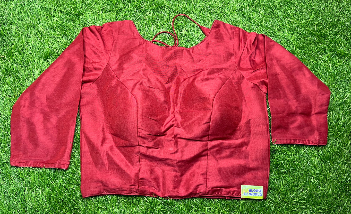 Marron full hands blouse π