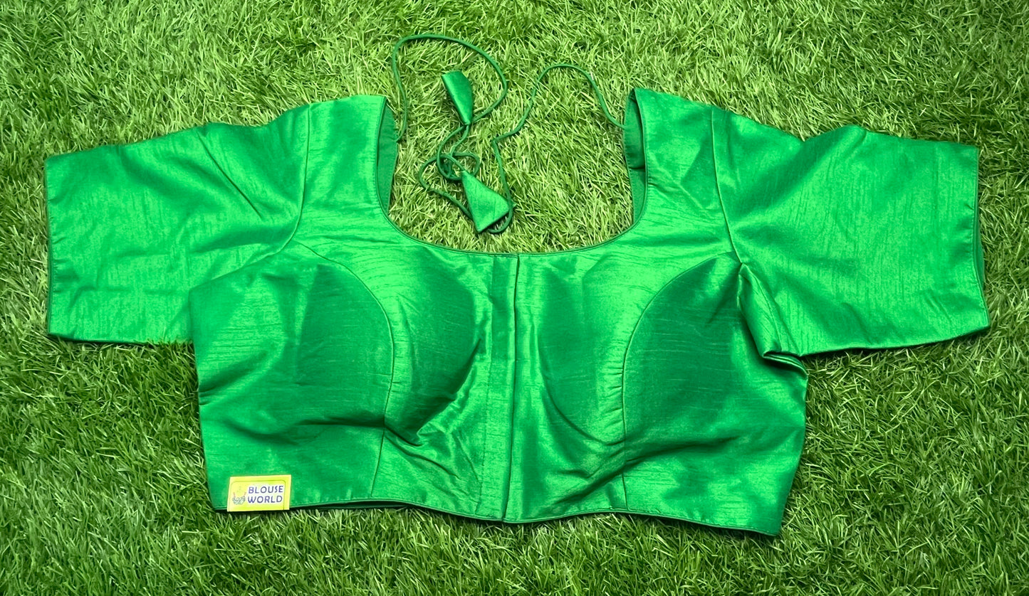 Parrot π¦ green front hooks plain blouse π