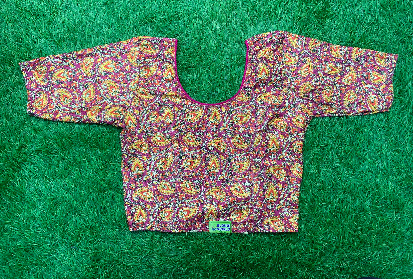 Digital print stretchable blouse