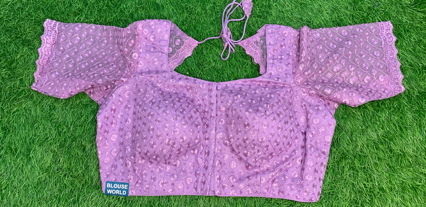 Lavender colour blouse with hands
