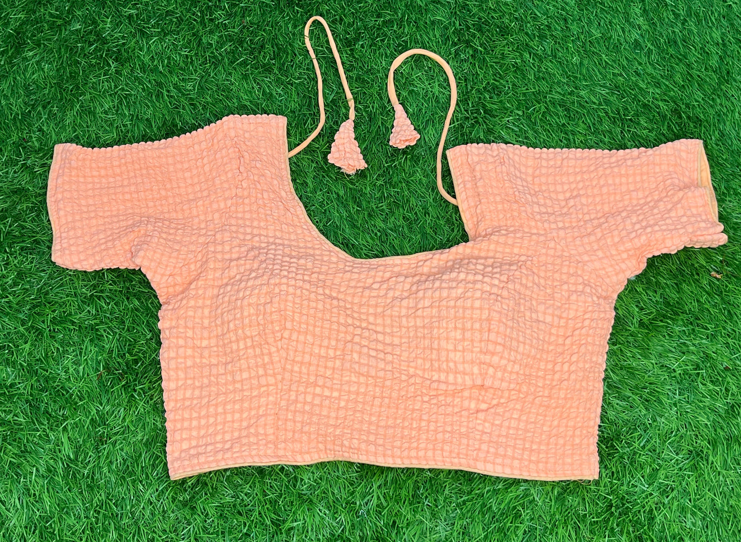 Dark peach crush blouse