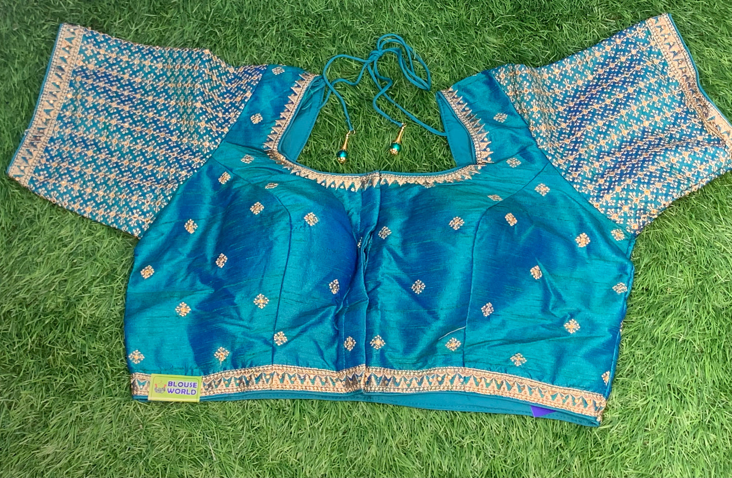 Rama green dual shade blouse