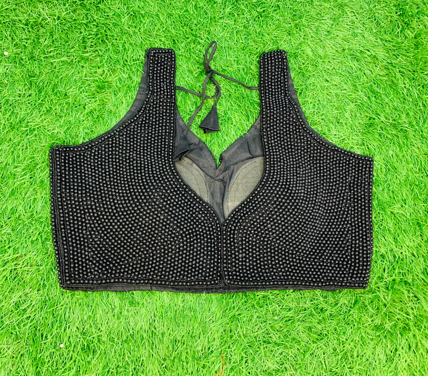 Black Moti sleeveless blouse