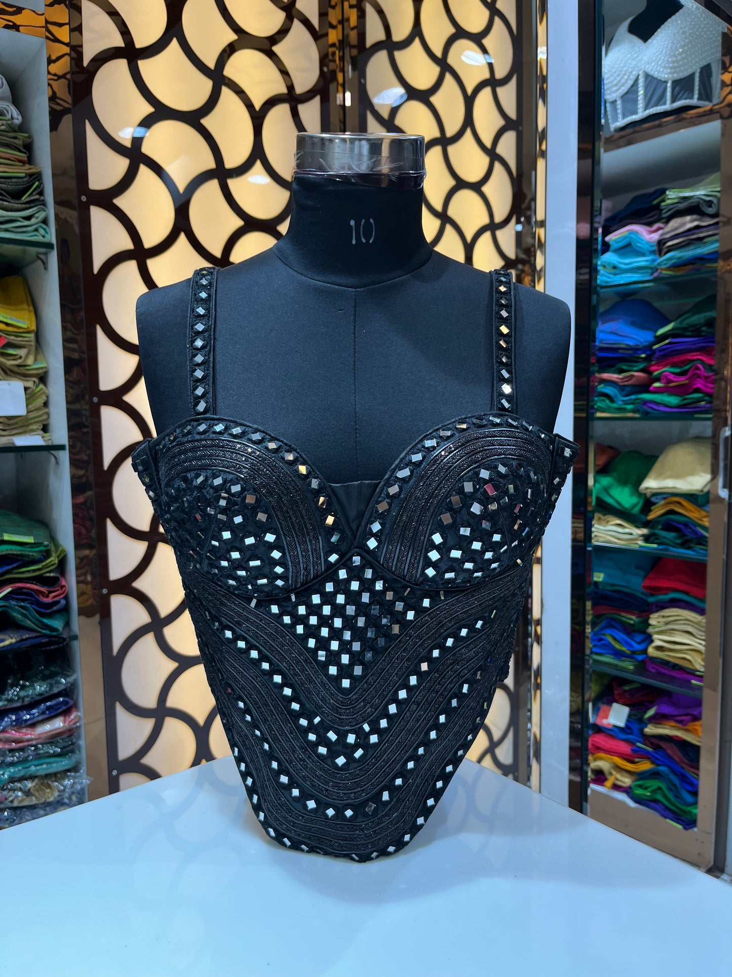 Handcrafted Radiance | Exclusive Mirror and Beaded Bustiers