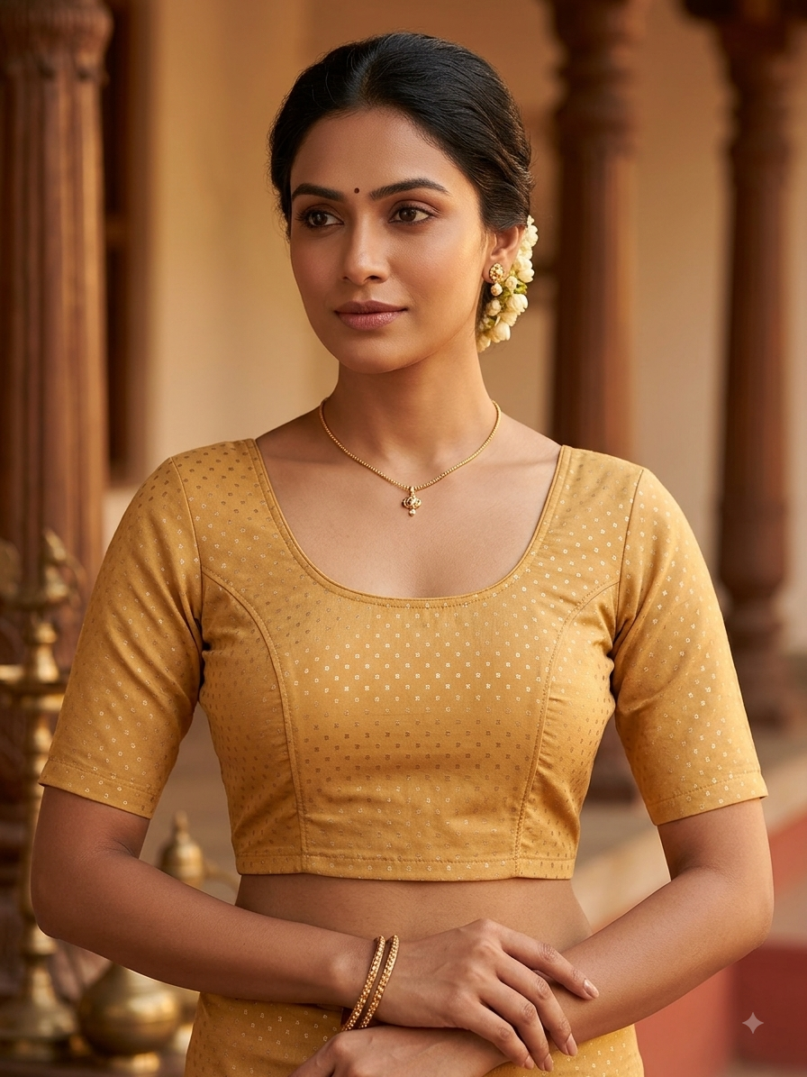 Golden stretchable blouse 👚 (xxlsize