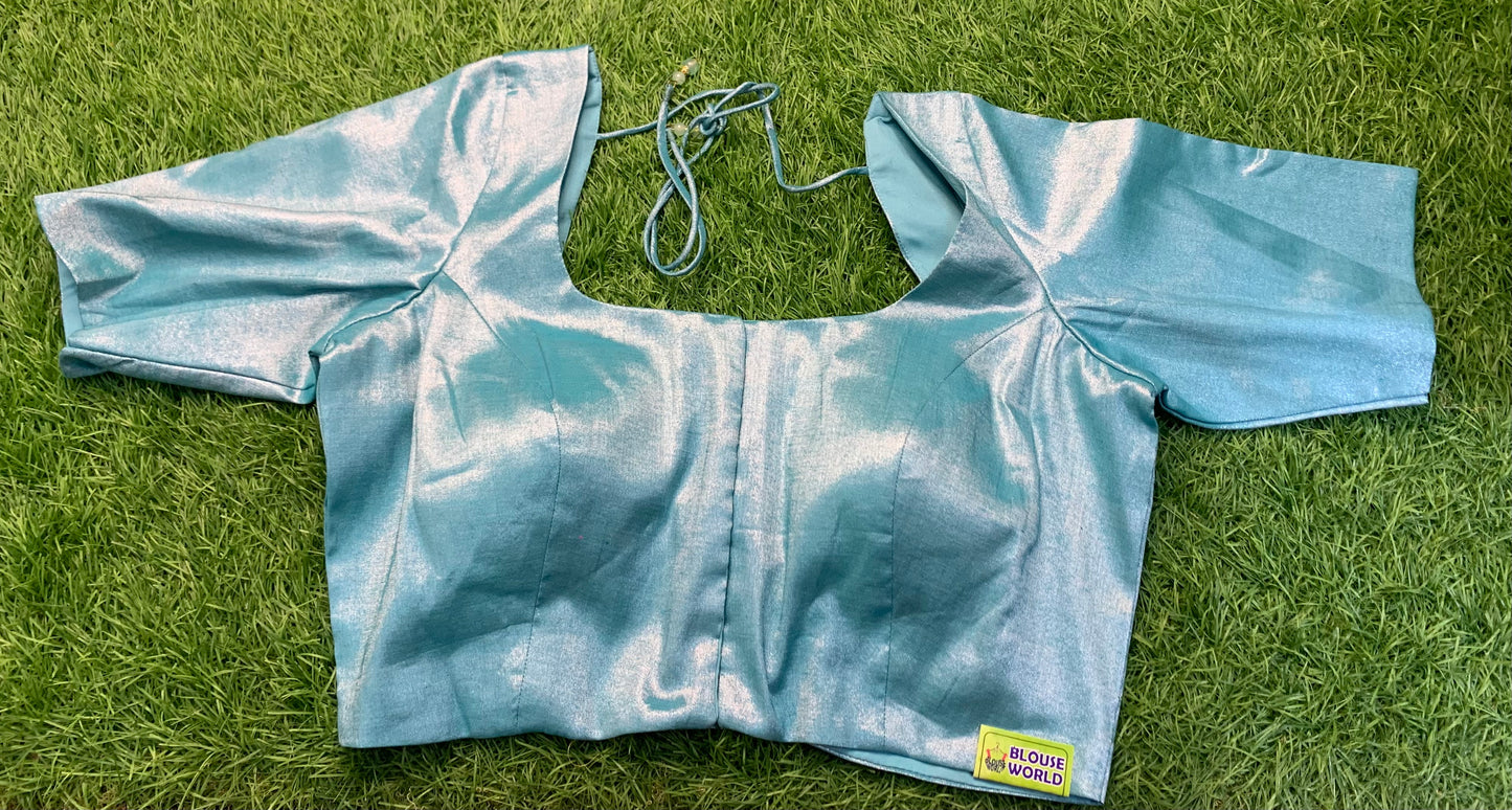 Ice π§ colour plain tissue blouse π size 34 to 42
