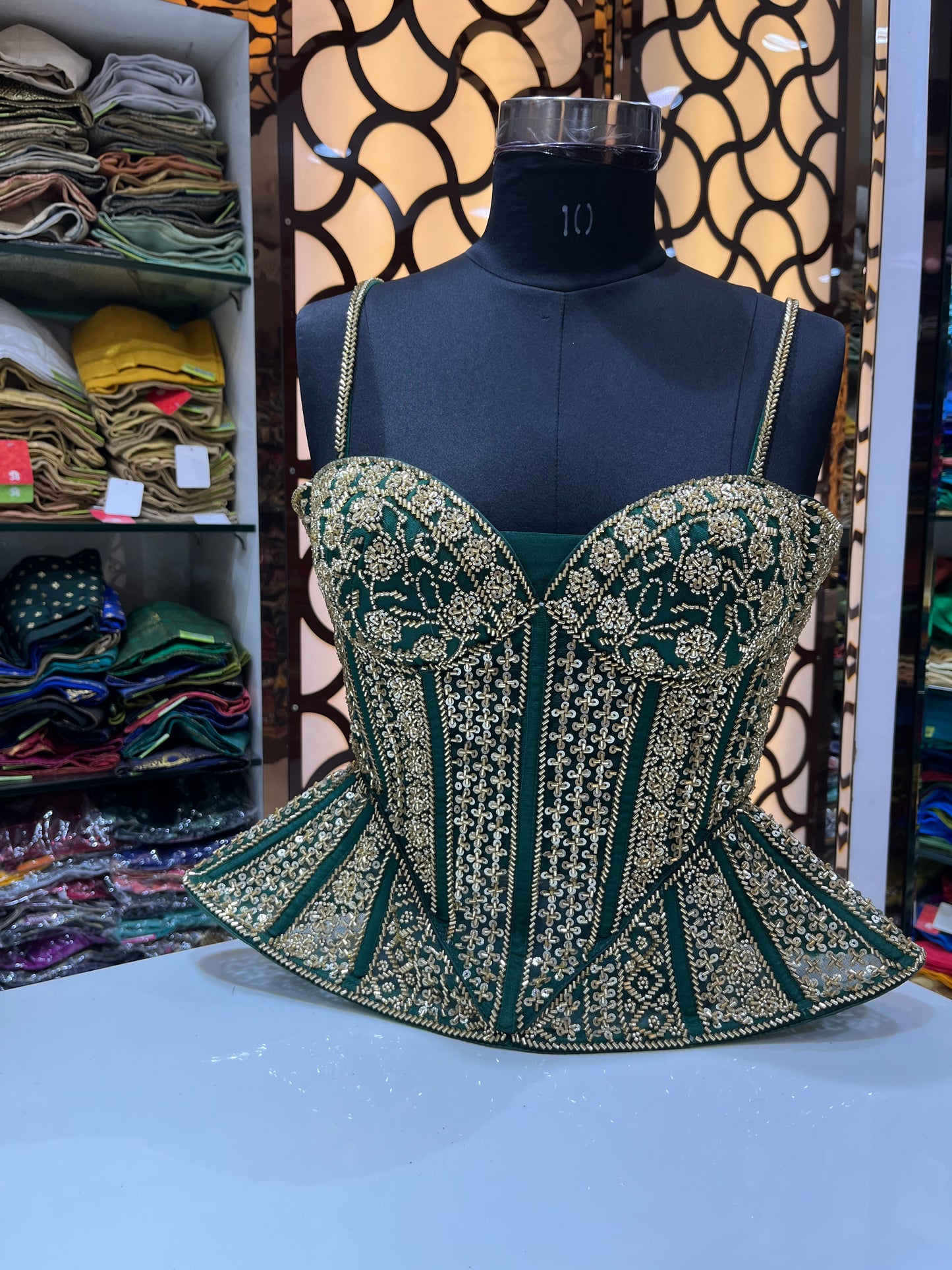 Artisan Mirror-Embellished Bustiers |