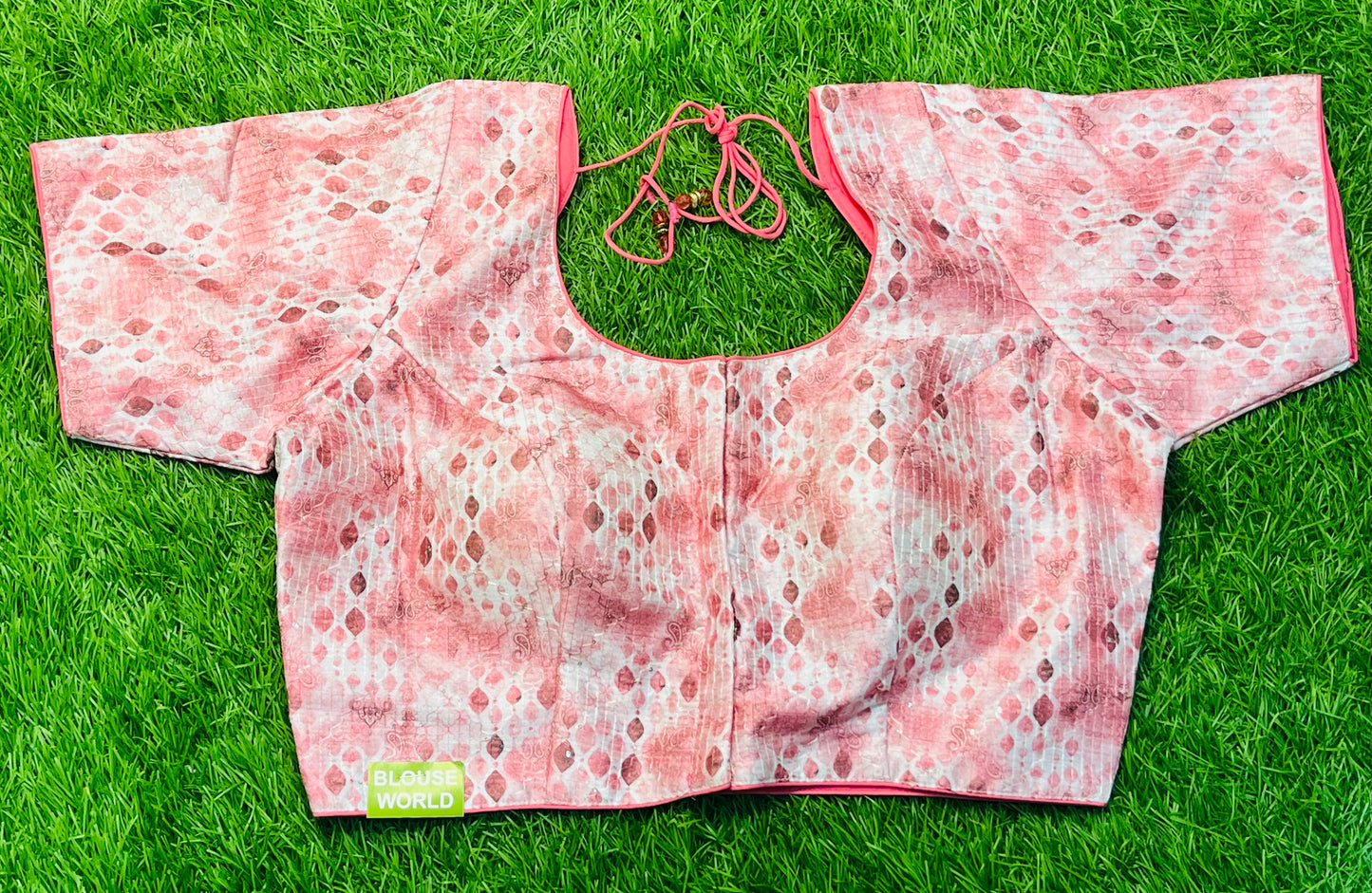 Pink white shade fancy blouse