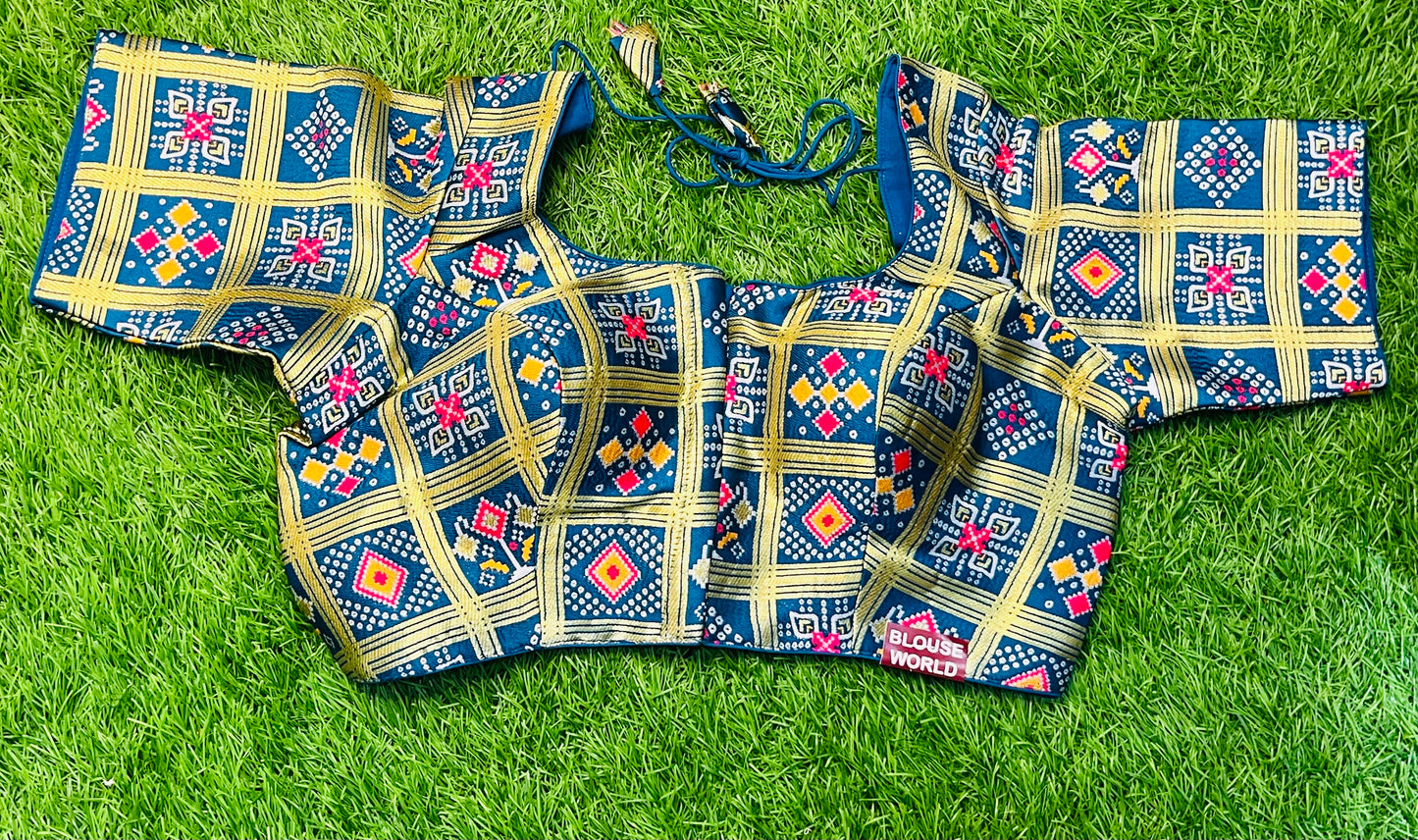 Banaras prints multicolour blouse