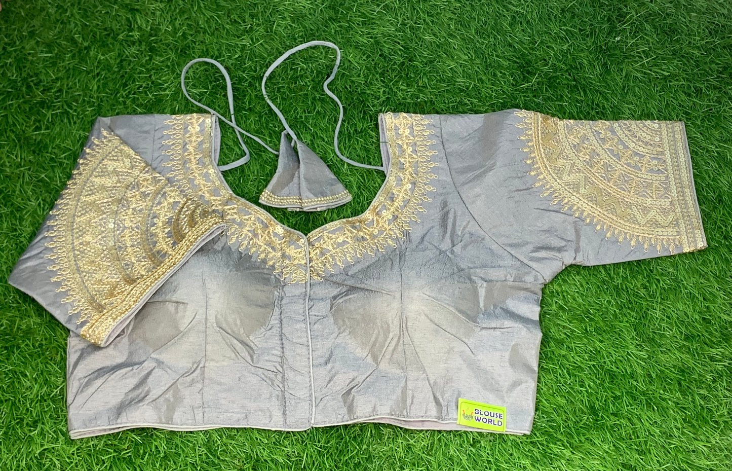 Grey fancy blouse