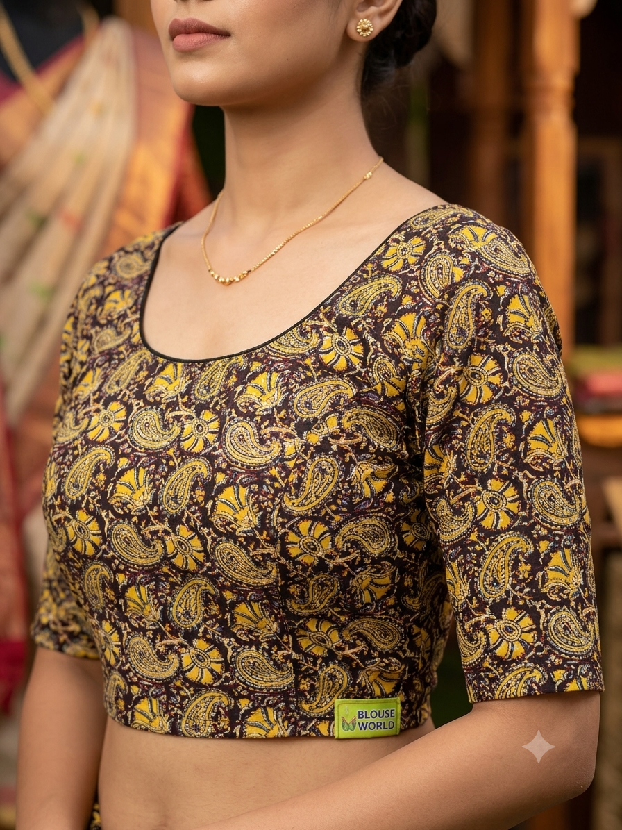 Kalamkari stretchable blouse 👚(xxlsize
