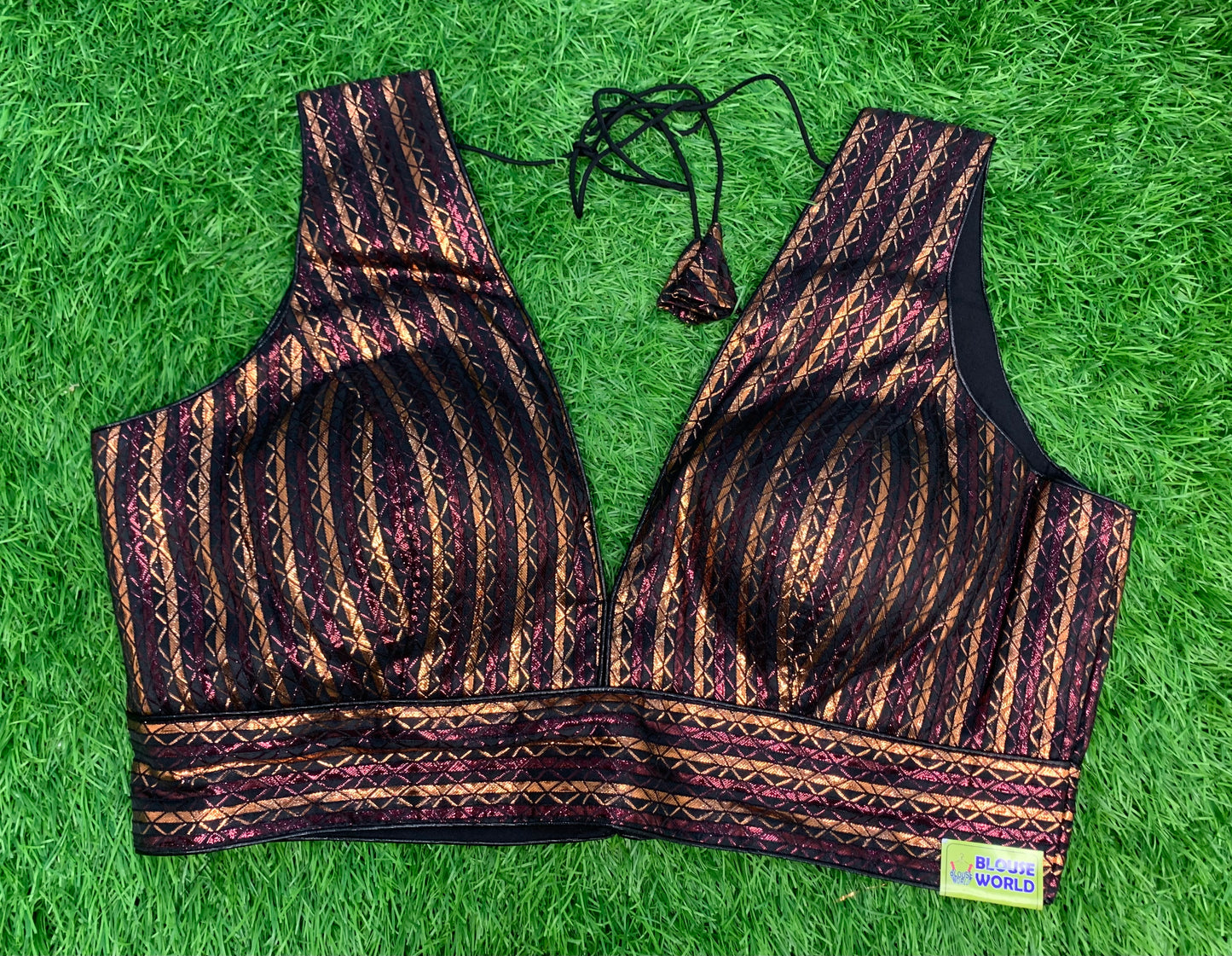 Copper shade with hands blouse