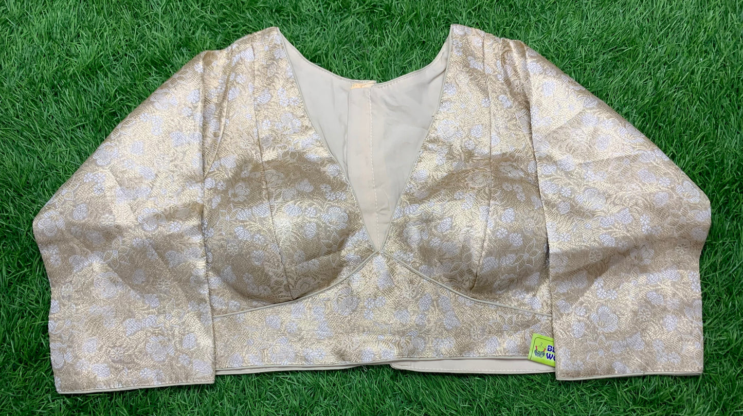 Full sleeves designer v neck blouse π