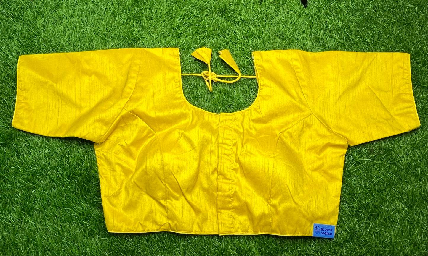 Dark yellow plain blouse π