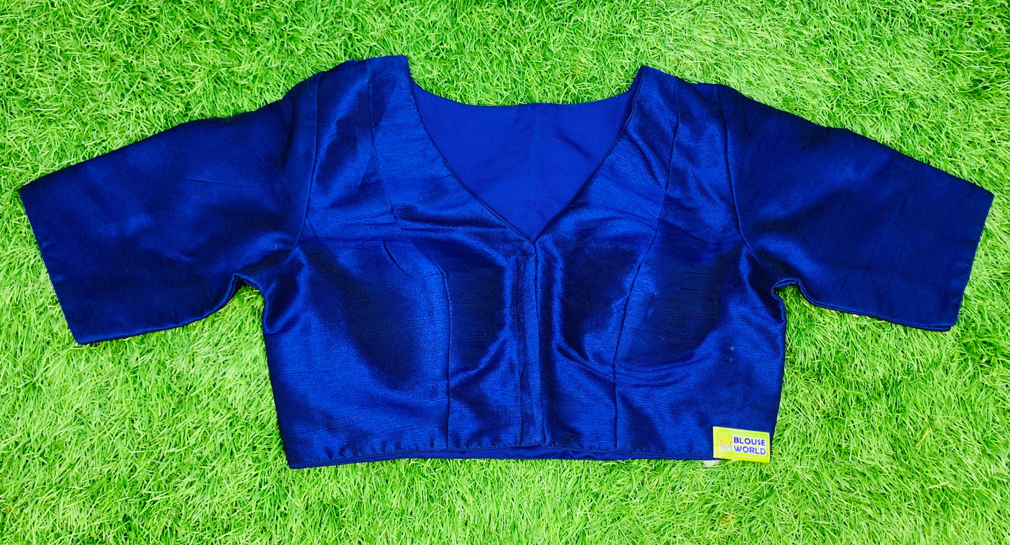 Back high front v neck blouse