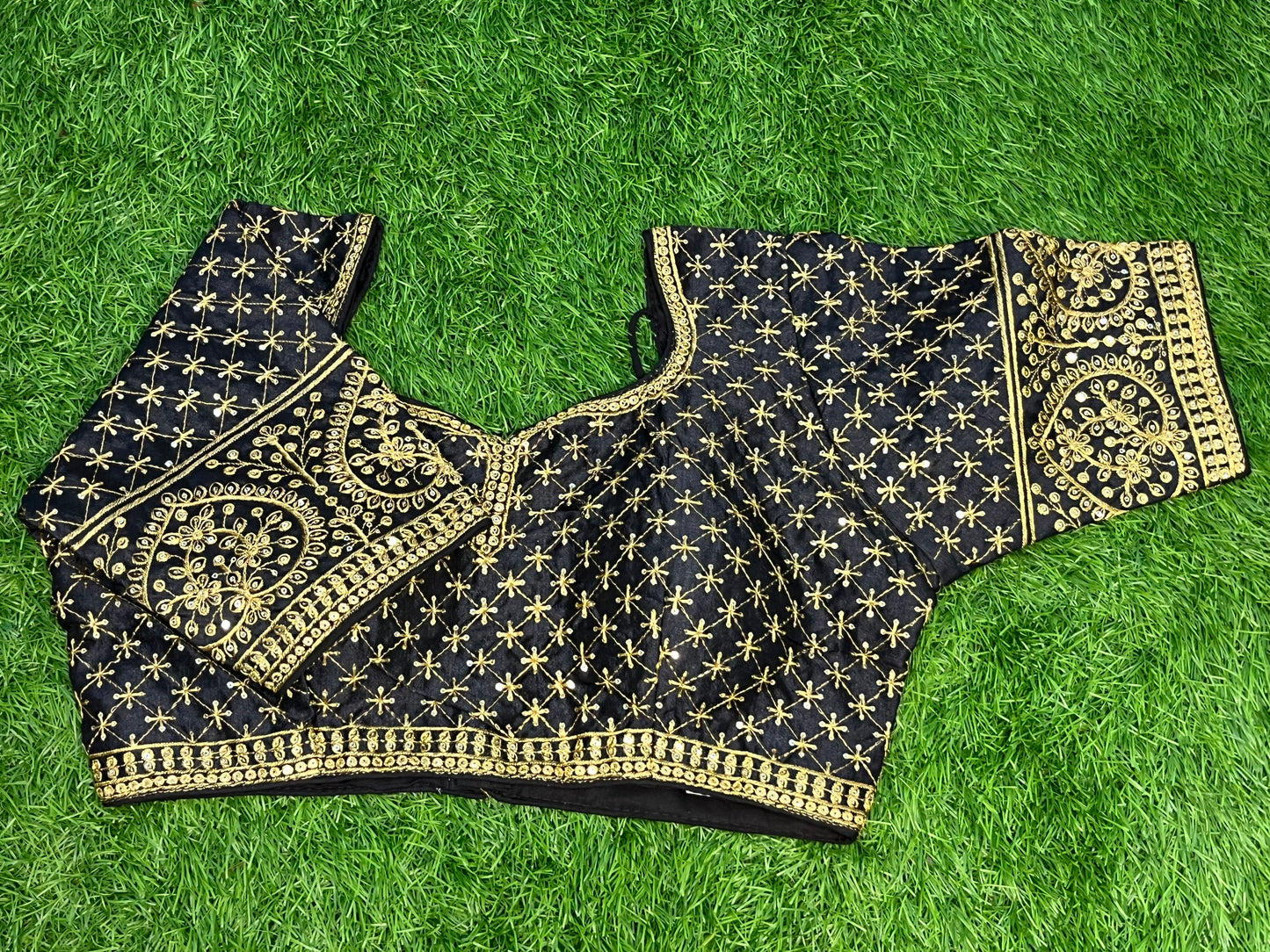 Black work blouse blouse