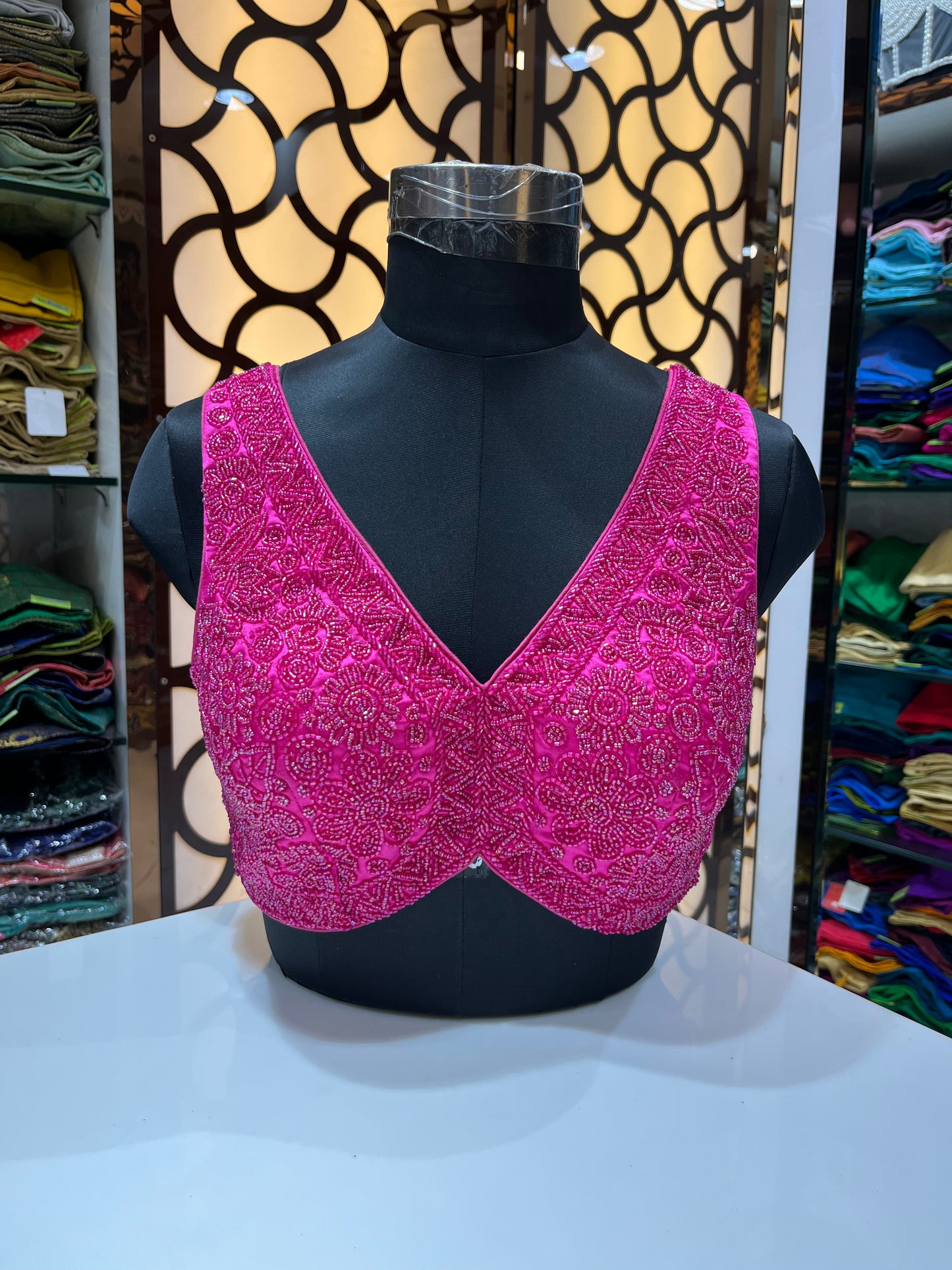 Radiance Reimagined | Handcrafted Mirror-Work Corset
