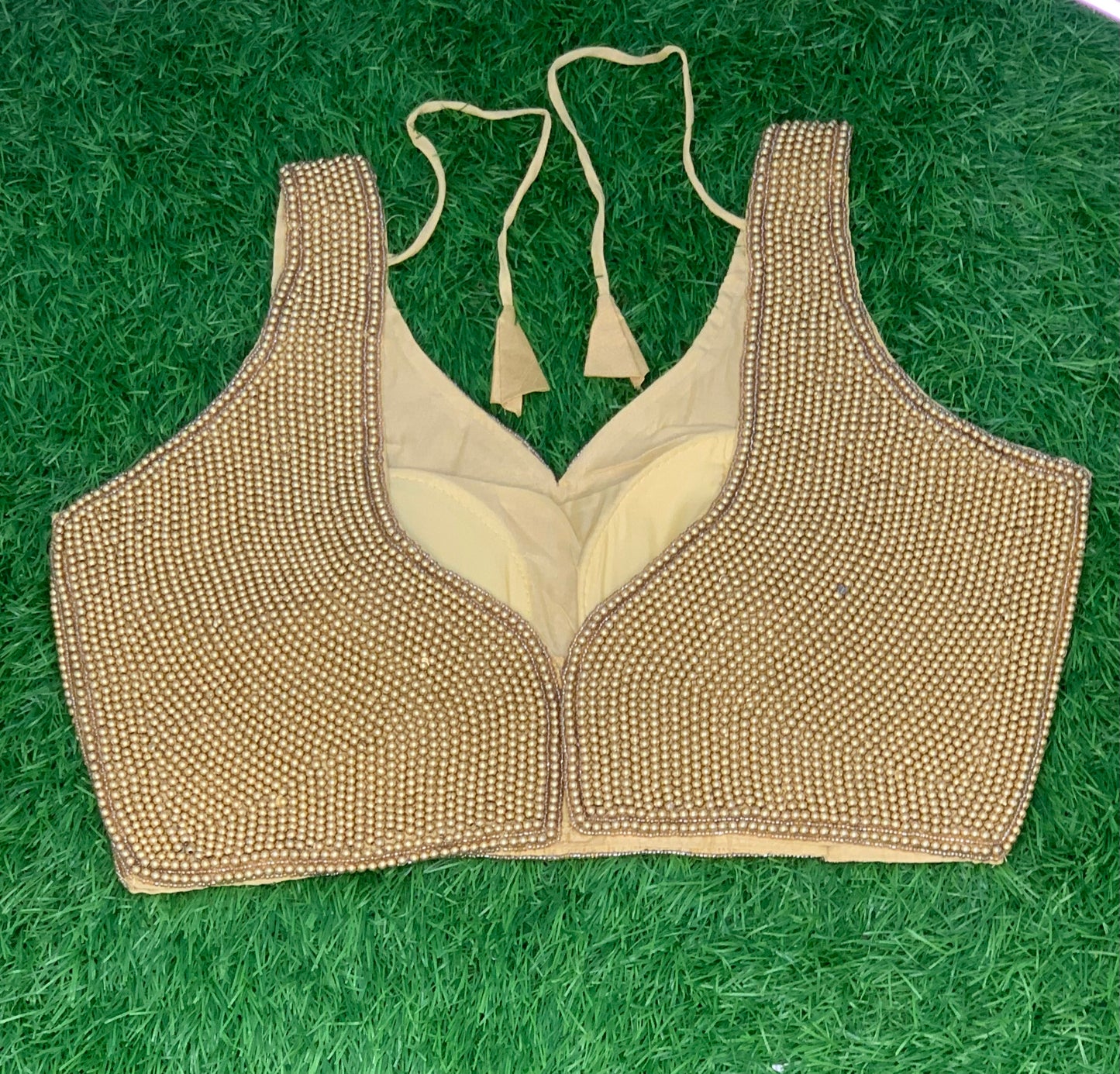 Golden Pearl sleeveless blouse