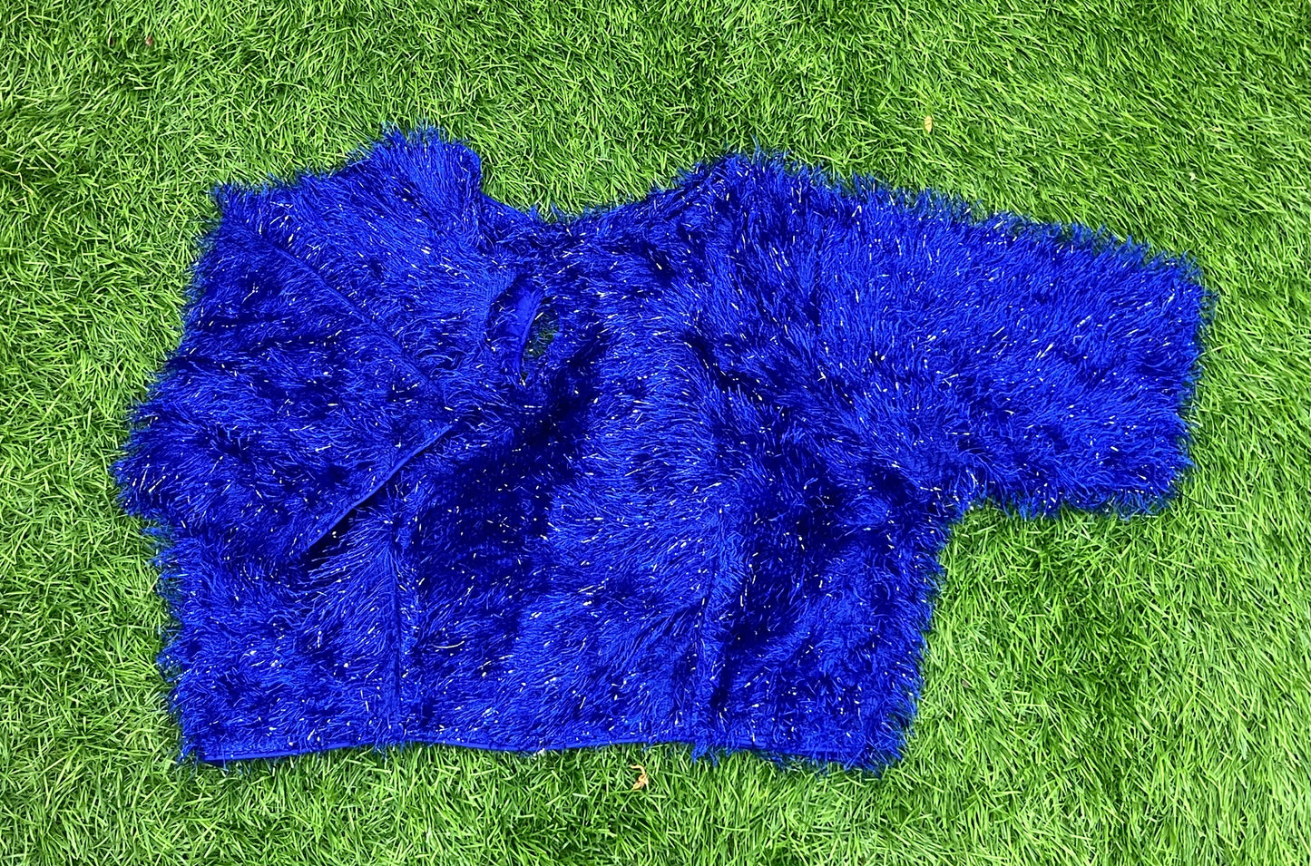 Royal blue designer blouse