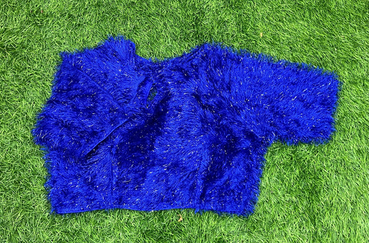 Royal blue designer blouse