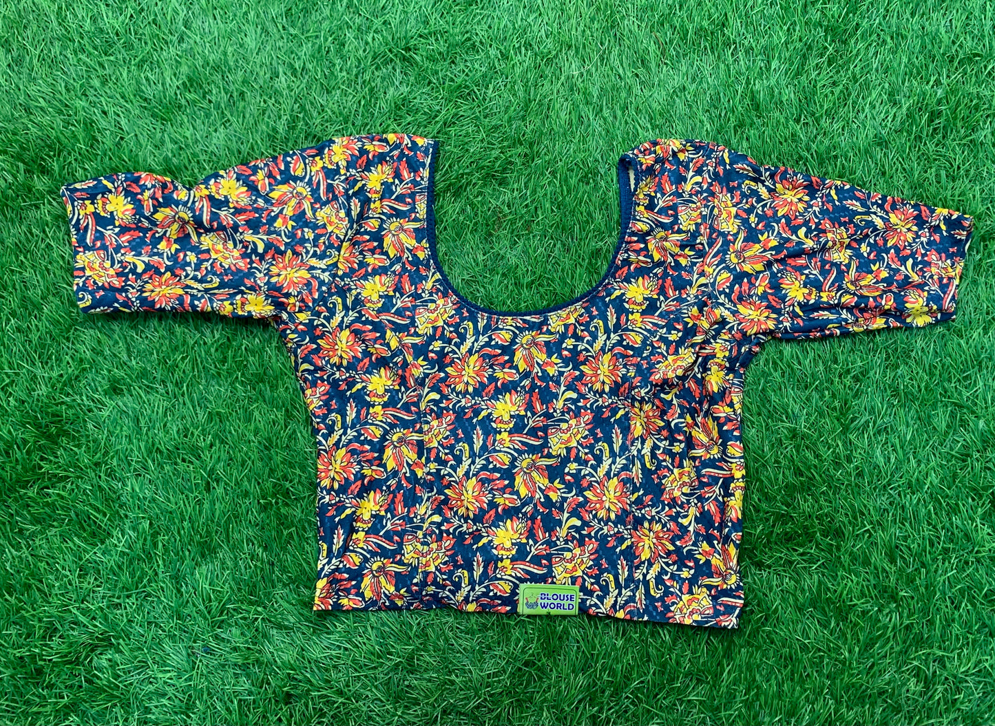 Flower print stretchable blouse xxl