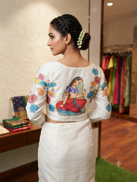 Pichwai printed blouse 👚