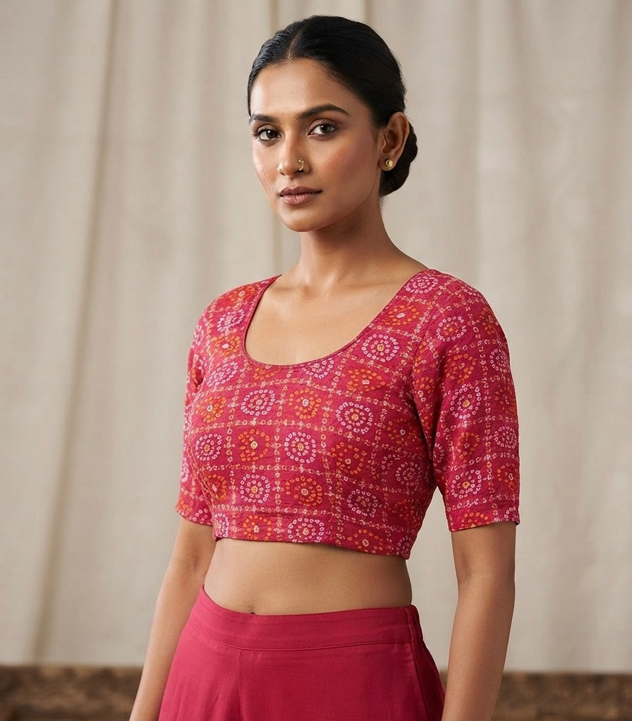 Bandhani strechable xl