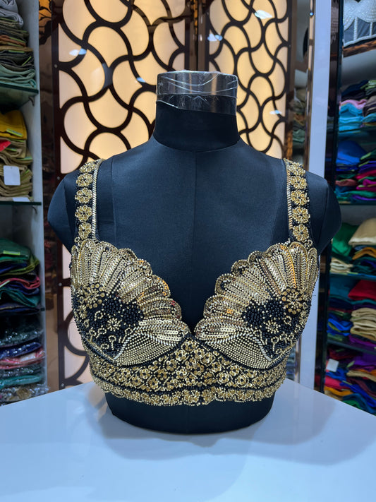 Empress Obsidian & Gold Artisan Top