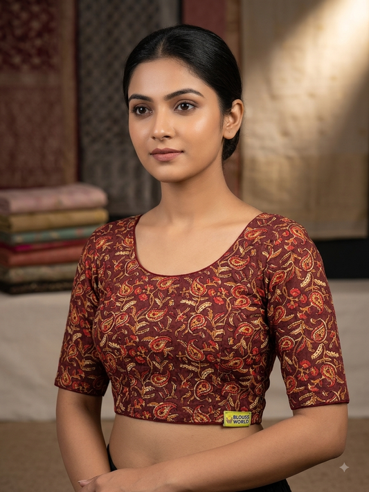 Kalamkari stretchable blouse 👚(xxlsize