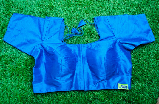 Fairoza blue front hooks plain blouse 👚