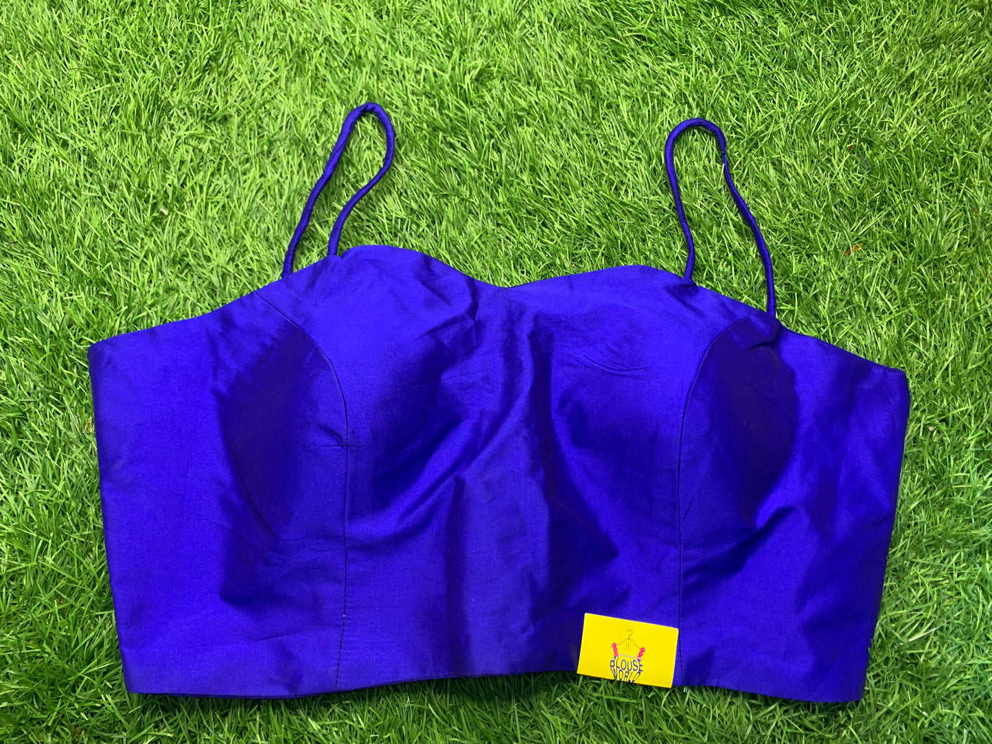 Royal blue noodle strap blouse 👚