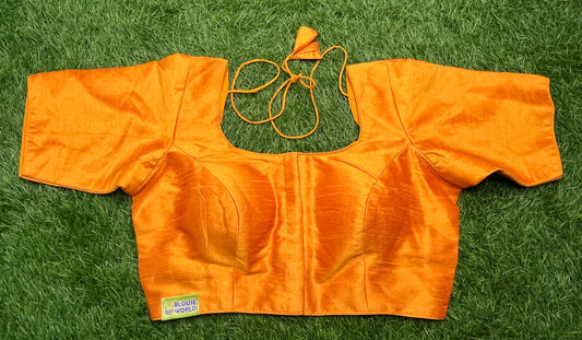 Mustard yellow plain front hooks blouse 👚