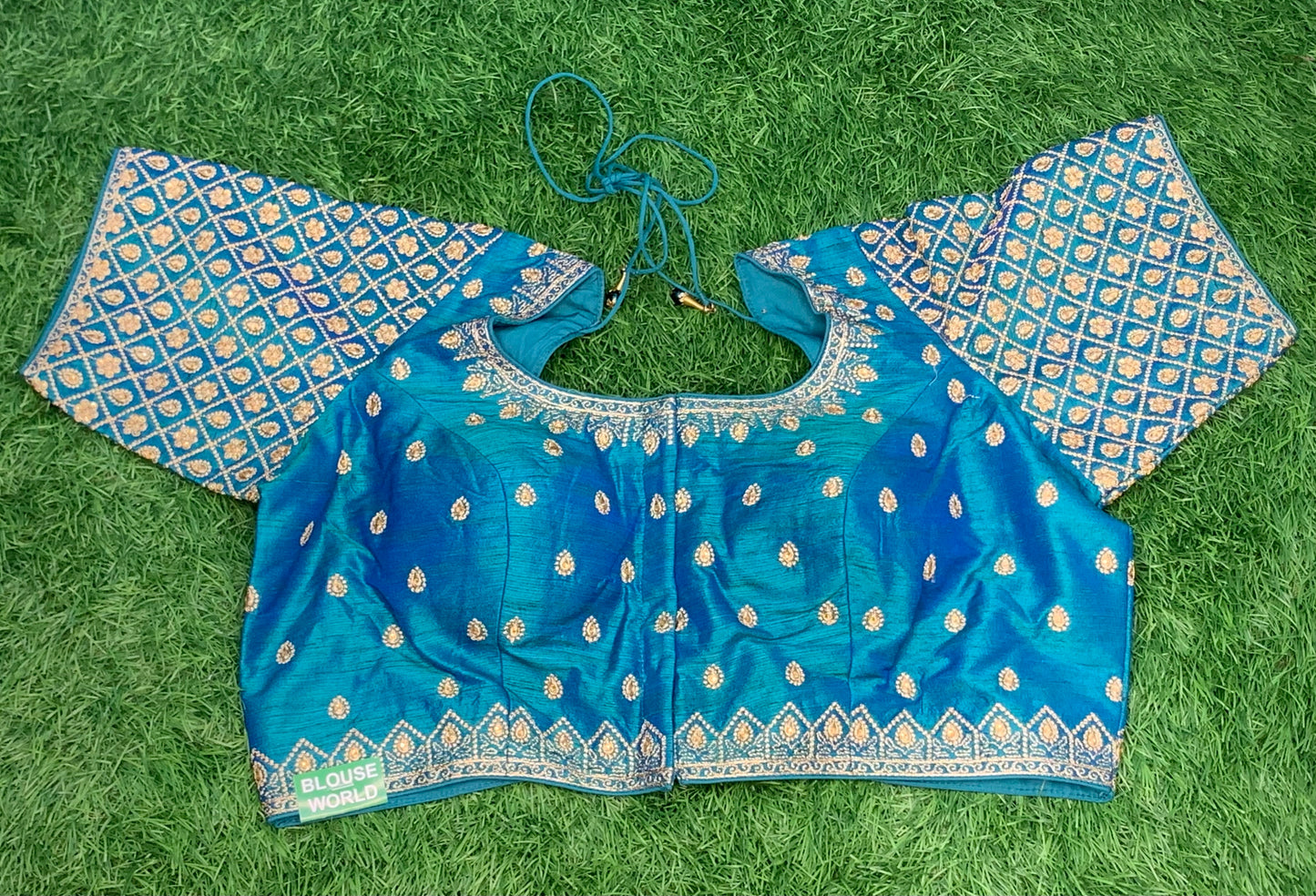 Dual shade blue with heavy work blouse
