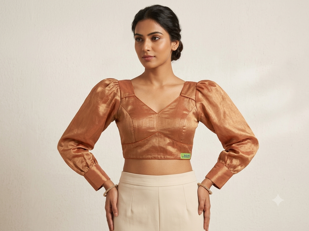 Tissue plain blouse