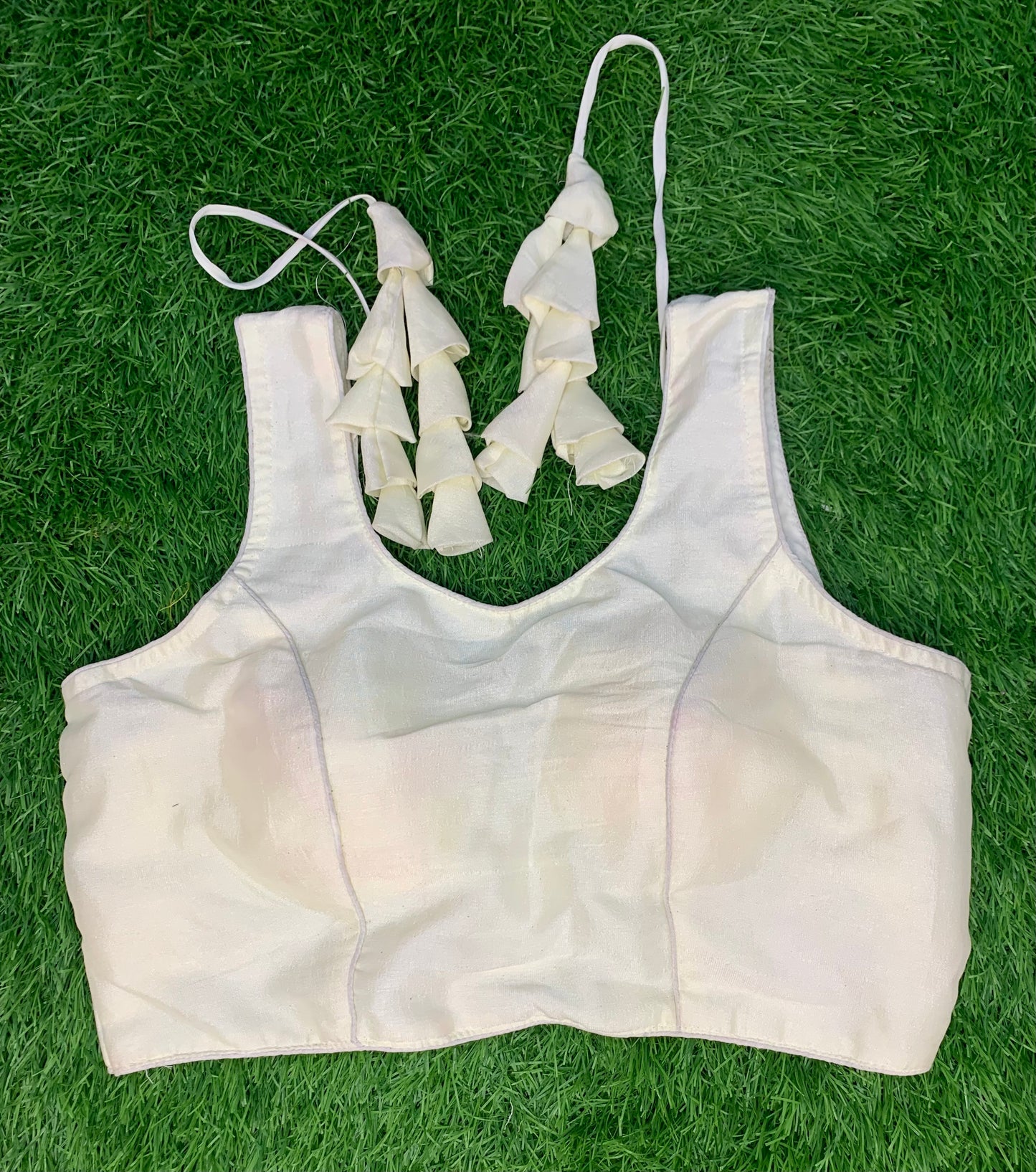 White plain blouse