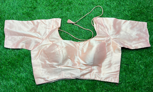 Peach 🍑 colour back hooks blouse 👚
