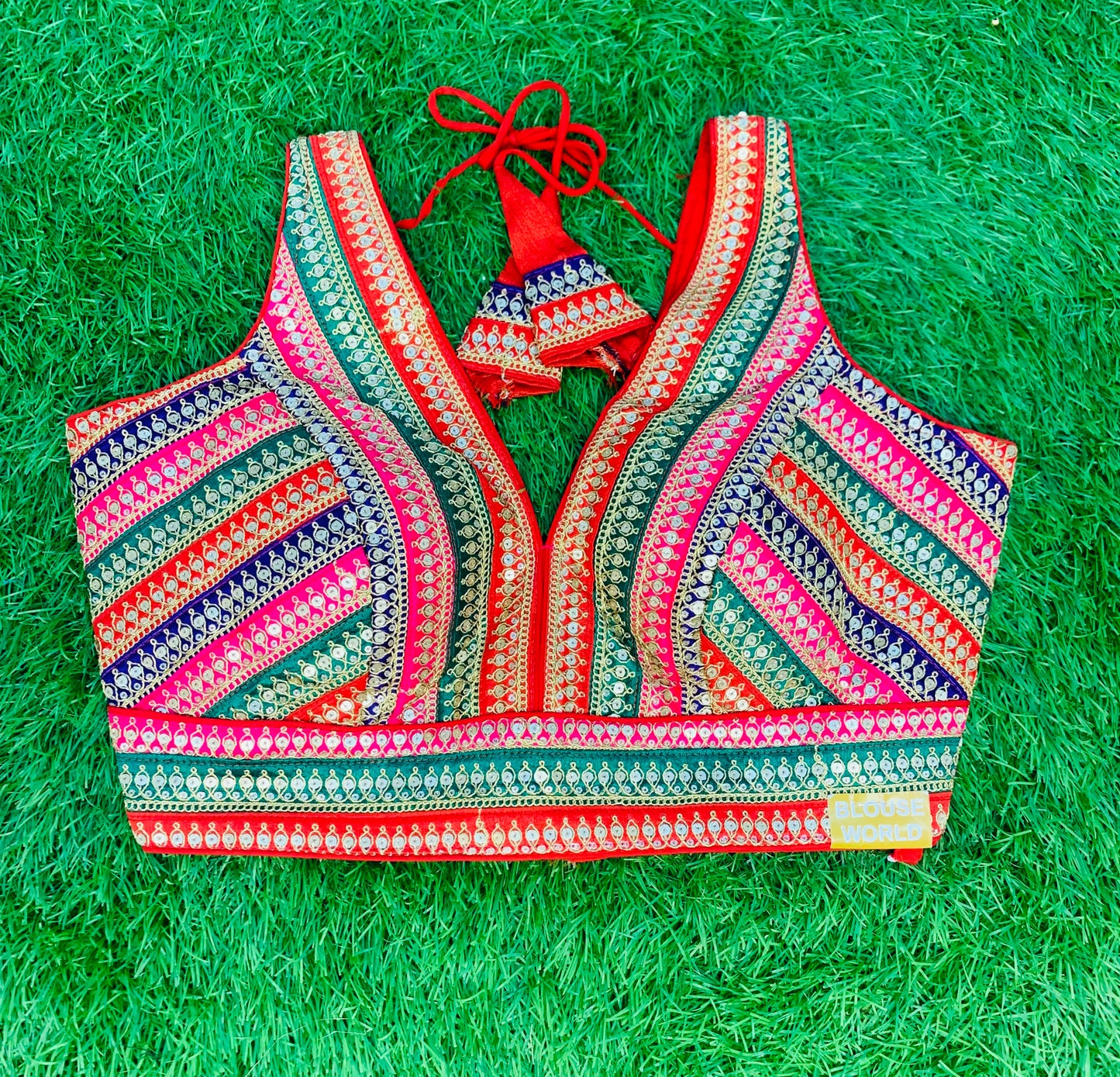 Multicolour blouse with hands