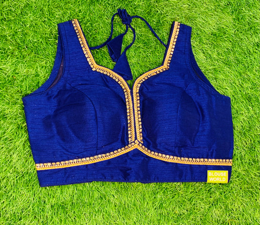 Royal blue with hands blouse