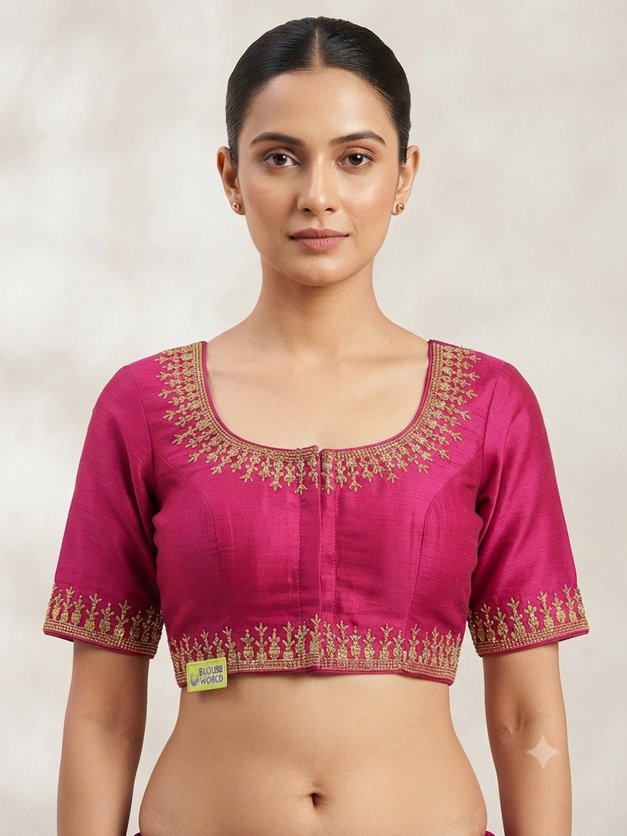 Border embroidery work Blouse 👚
