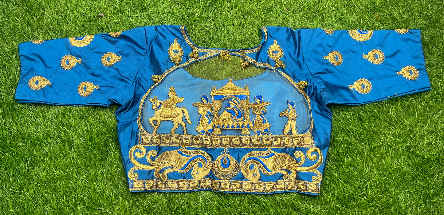 Doli wedding blouse blue colour 👚