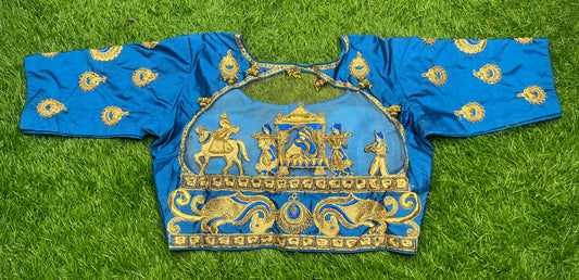 Doli wedding blouse blue colour 👚
