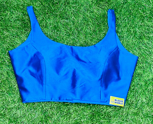 Fairoza blue spaghetti sleeveless blouse