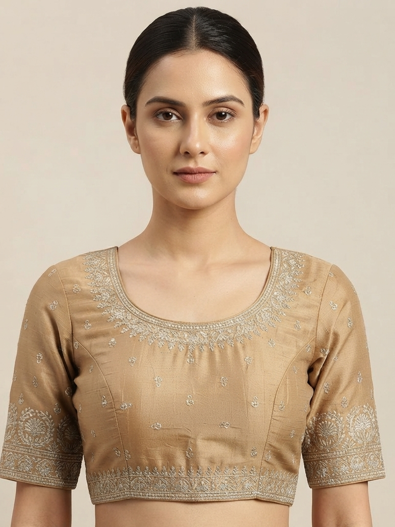 Beige embroidery work Blouse 👚
