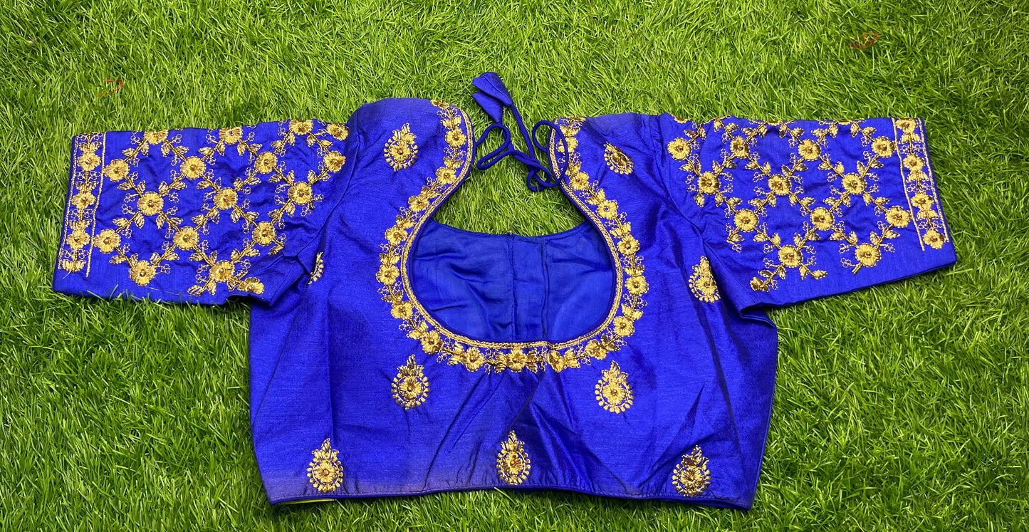 Royal blue designer blouse 👚